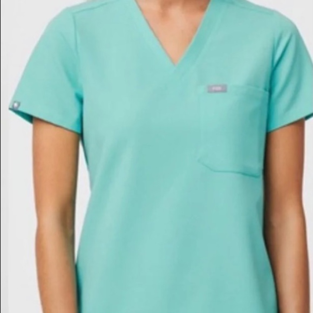 XS Figs Catarina Fresh Aqua  NWT!